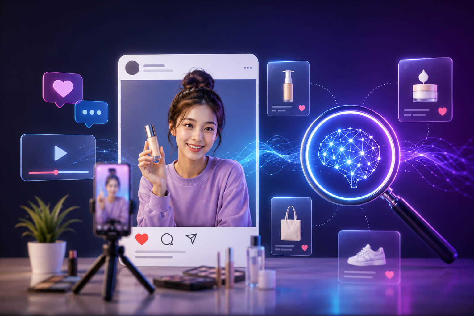 influencer content AI search