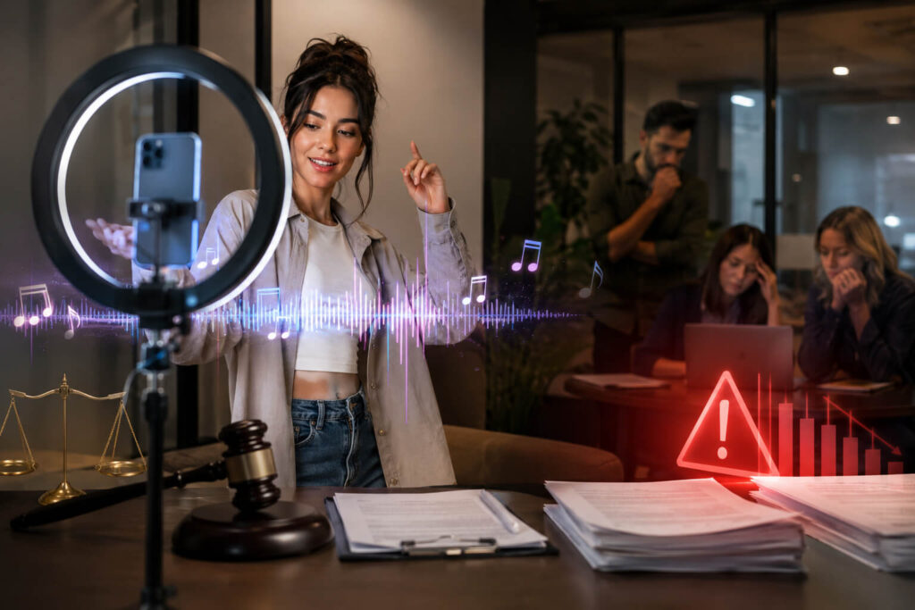 influencer music copyright liability