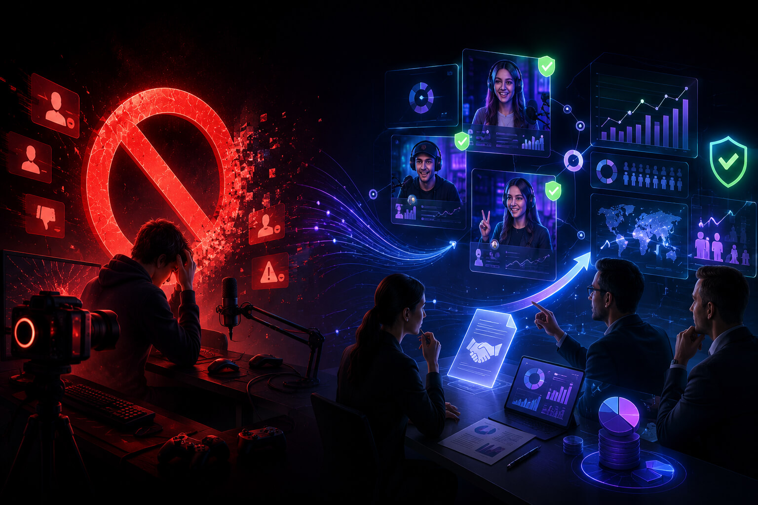 streamer bans influencer marketing