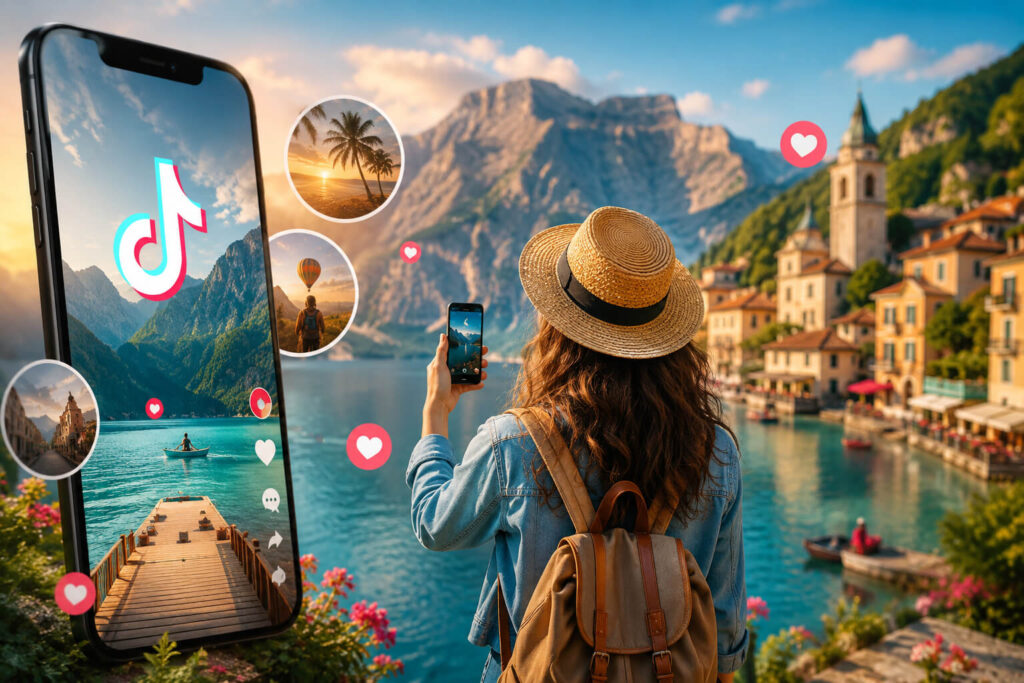 TikTok travel discovery