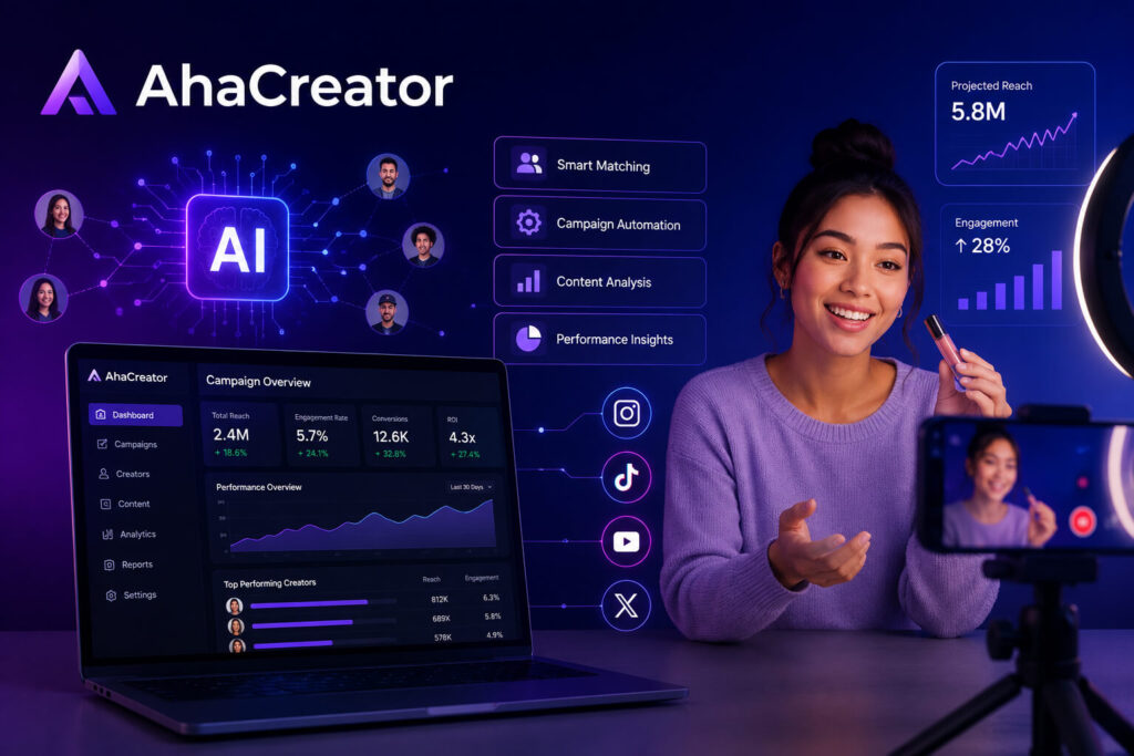 AhaCreator AI influencer marketing