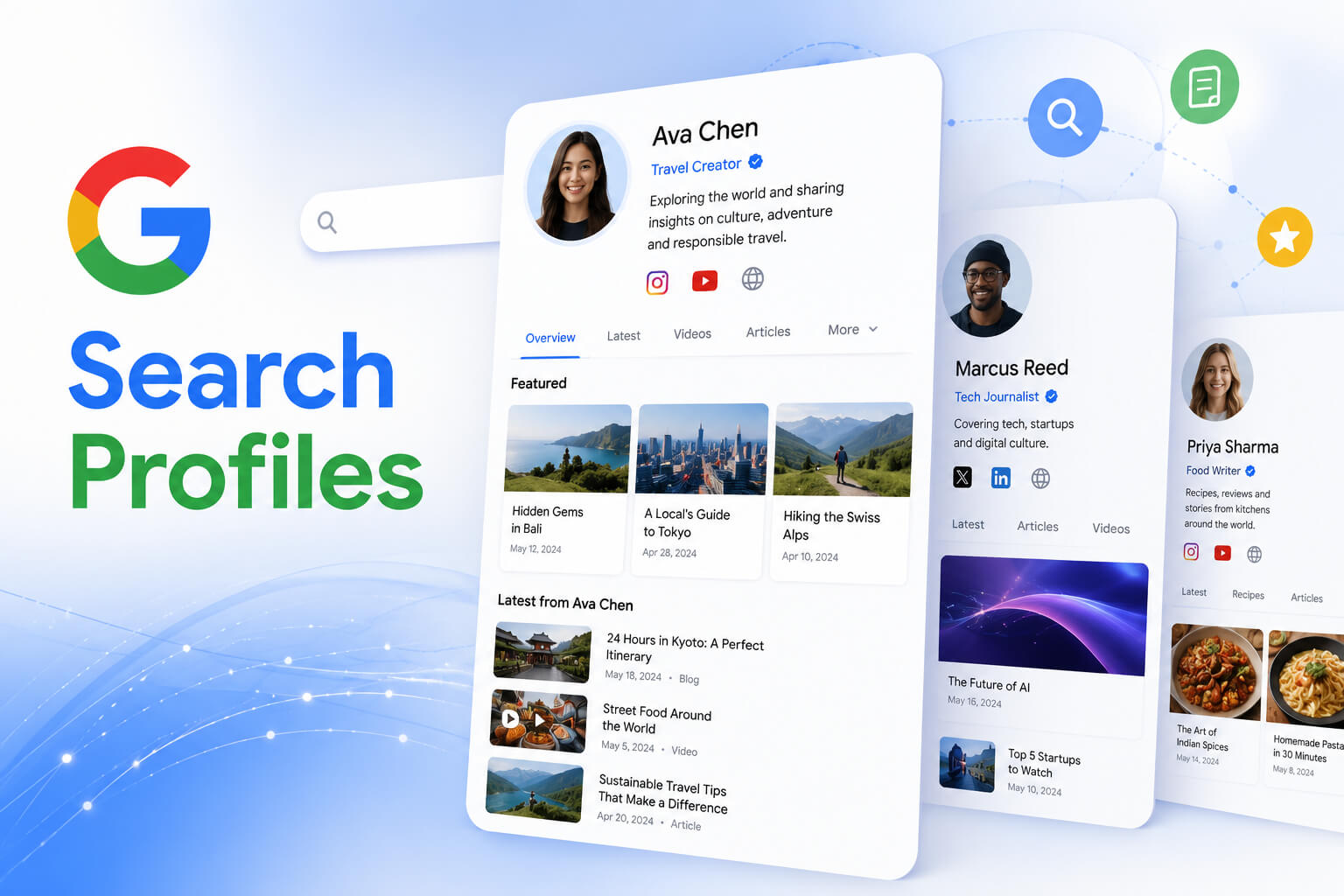 Google Search profiles
