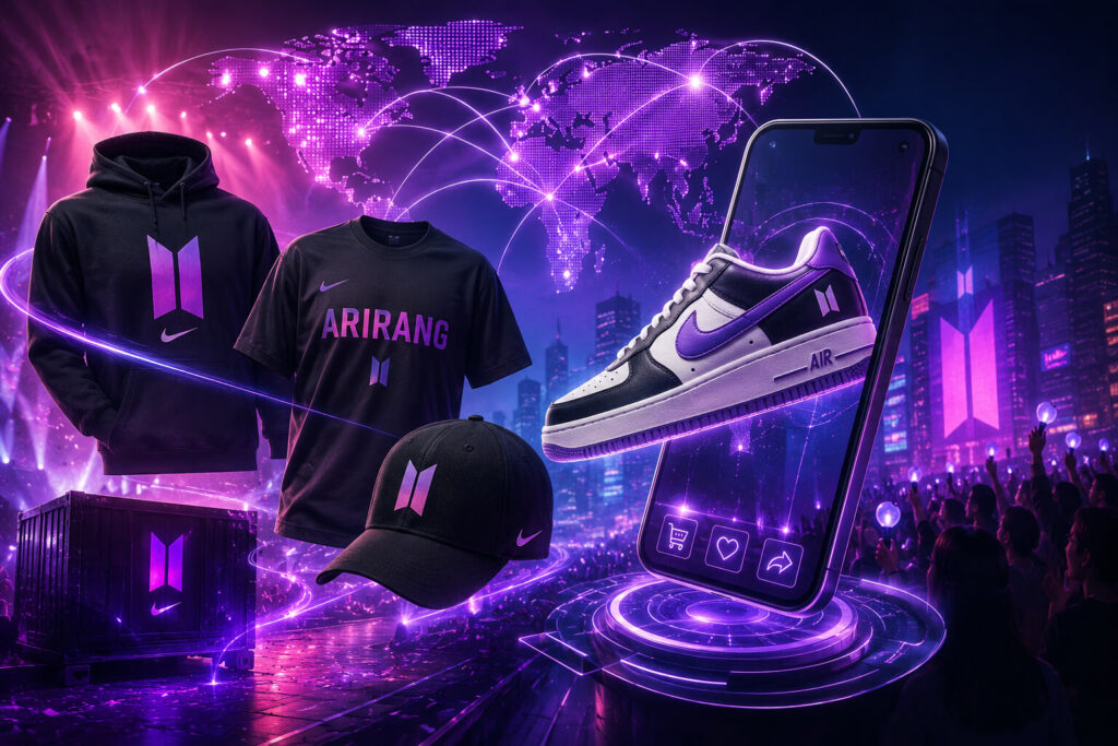 Nike and BTS ARIRANG tour merch