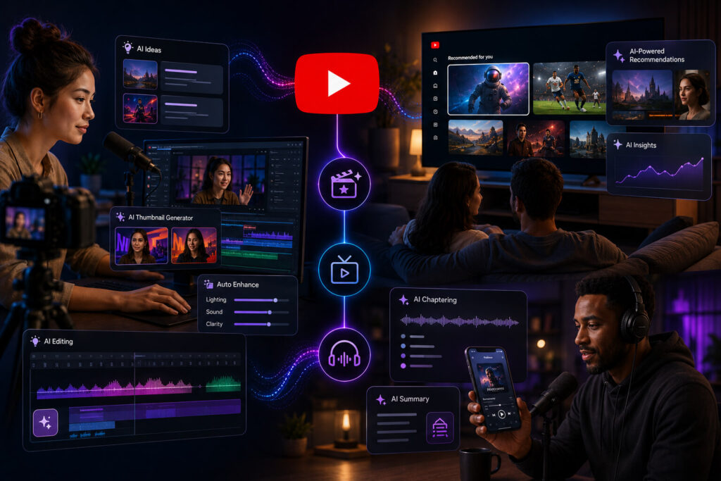 YouTube AI updates