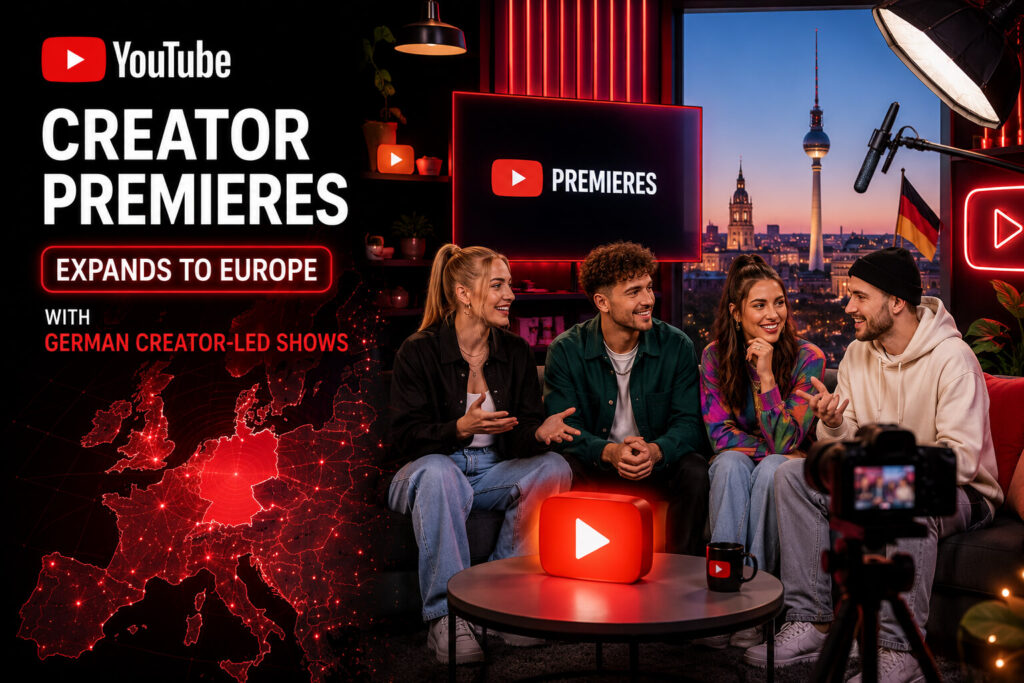 YouTube Creator Premieres Europe