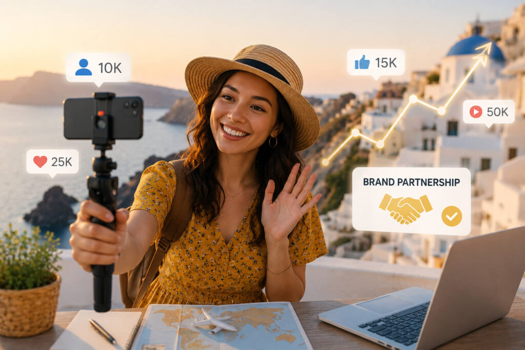 small content creators travel marketing