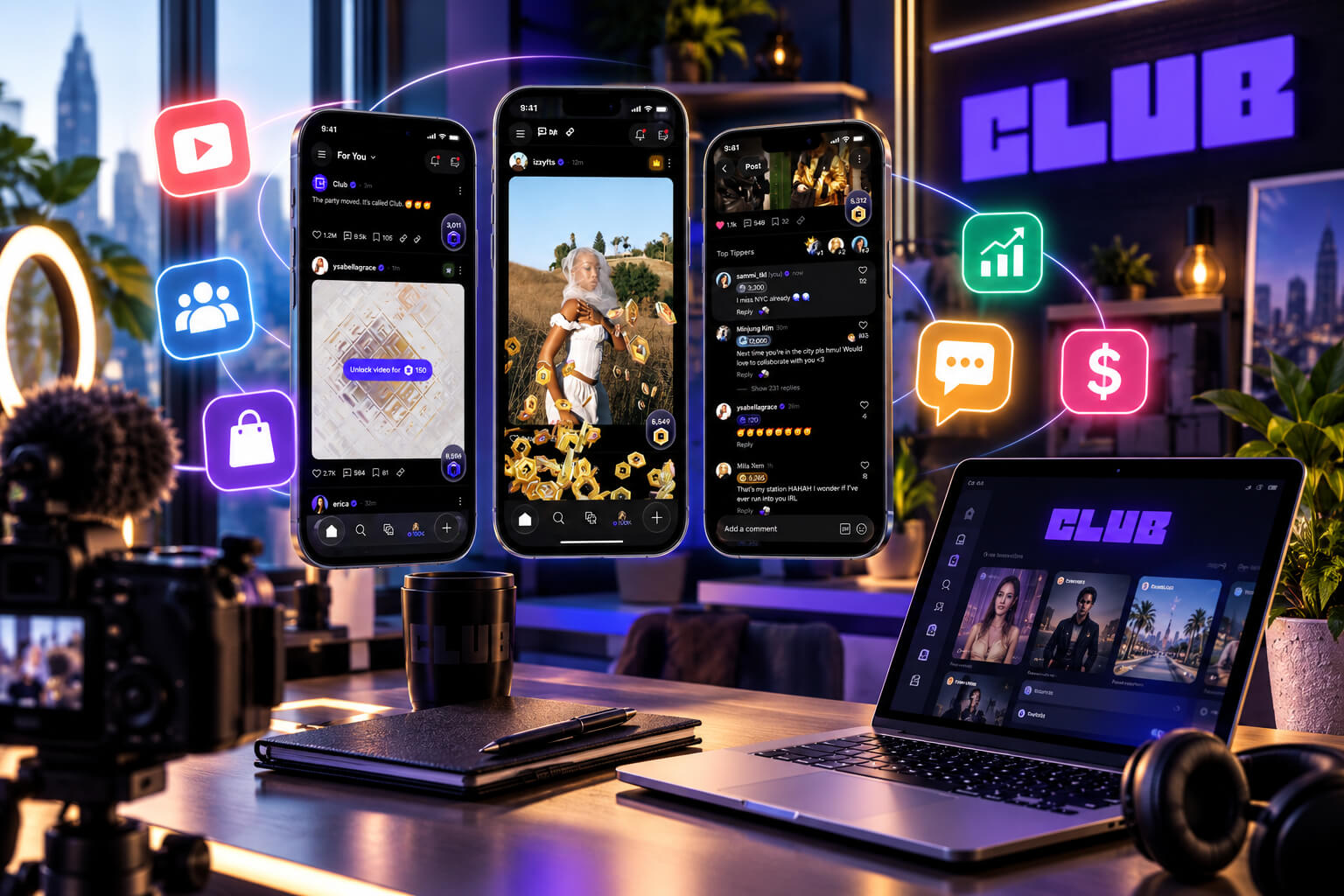 Club creator platform